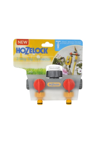Hozelock 2252H Çift Yönlü Vanalı Musluk Bağlantısı 1/2" - 3/4" - 1"