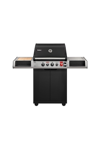 Uniq 3 Ik Cruster Gazlı Mangal 21,8 Kw Siyah