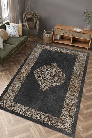 Dijital Baskılı Yıkanabilir Kaymaz Taban Salon Ve Oturma Odası Halısı 6247h 001