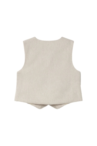 Mayoral Erkek Bebek Keten Yelek 1303 White
