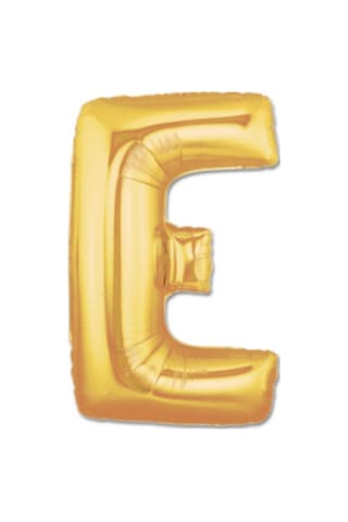 Gold Folyo Balon 16" İnç 40 CM E Harfi Gold Folyo Balon 16" İnç 40 CM E Harfi