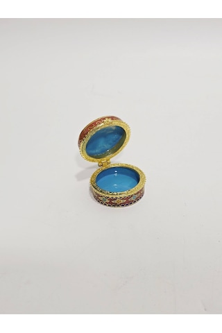 Antika Cloisonne Minyatür Kutu 4,4x2,5cm 072