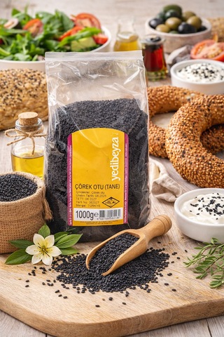 Çörek Otu Tane 1000 Gr Doğal Siyah Tohum Katkısız Baharat
