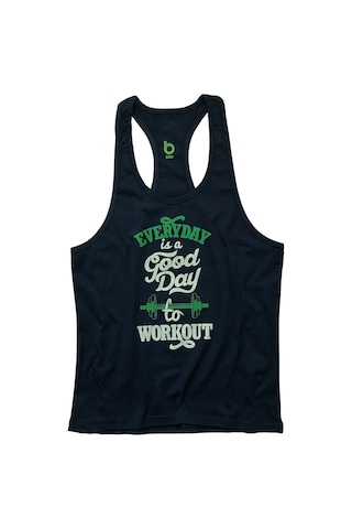 Bluu Fitness Gym Tank Top Sporcu Atleti Good Day Lacivert Bluu Fitness Gym Tank Top Sporcu Atleti Good Day Lacivert