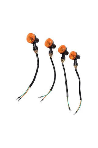 Kosona 12v Motosiklet Sinyal Lambaları Sarı Işık - Dayanıklı Abs Malzeme, 4 Adet Paket, Kolay Kurulum