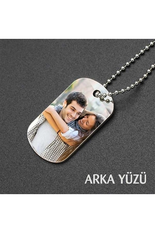 Kişiye Özel Fotoğraf Baskılı Asker Künyesi
