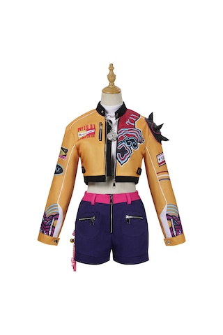 Kpop Kız Grubu Eğlenceli Parti Anime Karakter Kostüm Aksesuarlar Rumi Çok Renkli