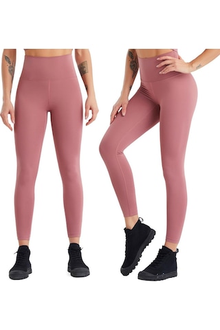 Kadın Temel Katman Yoga Tayt Pantolon Yüksek Bel Kalça Kaldırma Tayt Koşu Egzersiz Eğitimi Spor Salonu Fitness Spor Pantolonları Çabuk Kuruyan Sarı