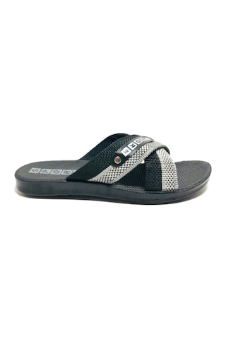 Ekol Erkek Çapraz Terlik Siyah