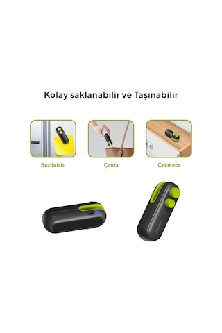 Zenon Şarj Edilebilir Paket/poşet Kapatıcı Zbs-01 Siyah