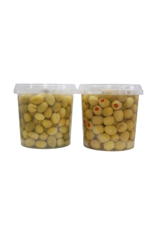 Sadıcım Biberli 650 Gr + Kırma 650 Gr Yeşil Zeytin Pet Kavanoz