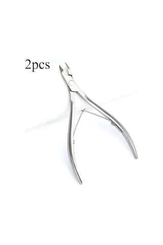 Profesyonel Tırnak Makası Paslanmaz Çelik Tırnak Eti Makası Sanat Manikür Pedikür Bakımı Trim Pense Kesici Güzellik Makas Aracı Açık Yeşil