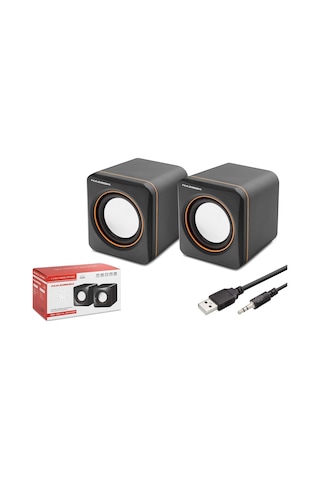 Hadron USB 2.0 Hoparlör Seti 1+1 Stereo Speaker 5W