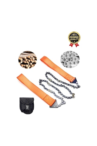 Çok Amaçlı Saplı Taşınabilir Güçlü Dayanıklı Ergonomik Hafif Çantalı Mini Manuel Zincirli Testere