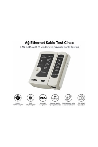 Unıtek Ethernet Kablosu Test Cihazı Ot140agy01