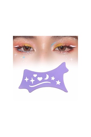 Dolıty Lady Purple Için Eyeliner Stencil Çok Amaçlı Mor Mor