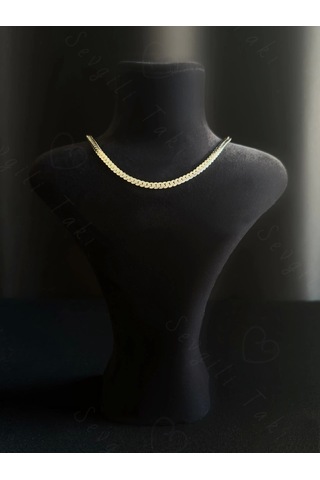 Snake Model Choker Çelik Zincir Kolye -choker Serisi Silver
