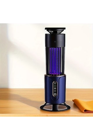 Xuweiwei Mavi 2 İn 1 Usb Sivrisinek Kovucu Asilabilir Veya Duz Cok Fonksiyonlu Ev Ofis Rv Ve Tatil İcin İki Renkli İsik