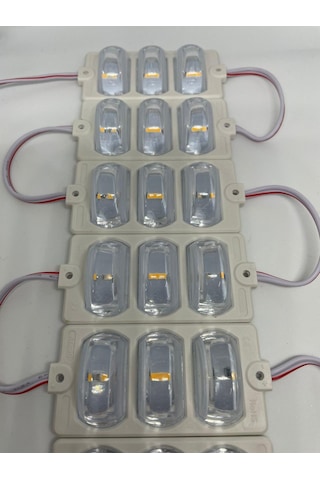 12 Volt Dar Açılı 3'lü Modül Led Gün Işığı - 5 Adet