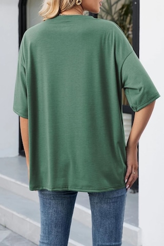 Unisex Michigan Baskılı T-shirt Yeşil