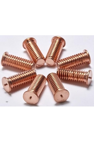 Bakır Kaplı Şok Kaynak Cıvataları 3X12 Bakır Kaplı Şok Kaynak Cıvataları 3X12
