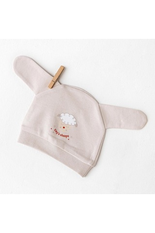 Andywawa Bebek Tinny's Sheeps 2'li Şapka Set Ac26157 Beige