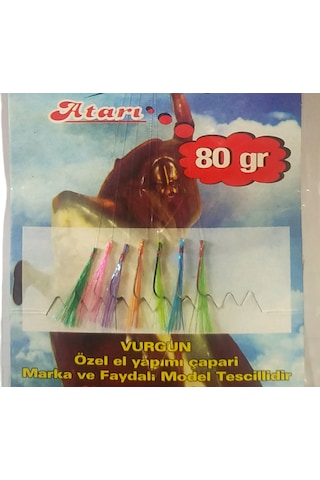 VURGUN 80gr 7 İğneli Kısa Köstek Çılgın Hayalet Çapari