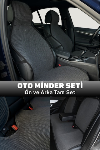 Minderland Mindra Serisi Peugeot 408 2022+ Uyumlu Oto Koltuk Minder Seti - Füme