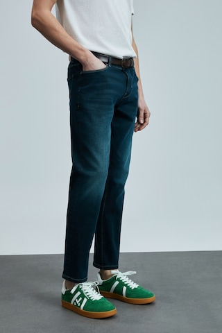 Lufian Pele Smart Jean Erkek Pantolon Slim Fit Mavi Mavi 111200194100300 Mavi