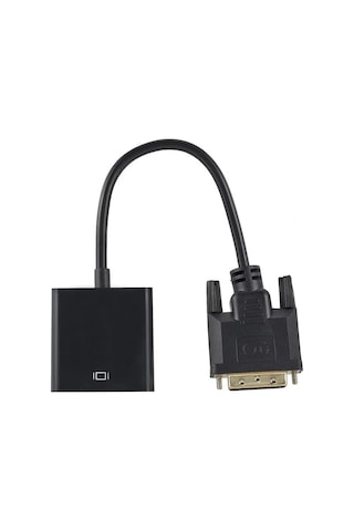 24+1 DVI-D To VGA Aktif Çevirici Dönüştürücü Adaptör Kablosu