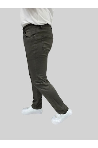 Erkek Enjoy Regular Fit Ligralı Koyu Gri Kot Pantolon Koyu Gri