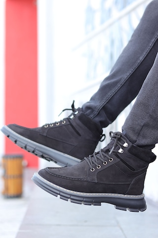 M.p. Dex Suya Dayanıklı Hakiki Deri Günlük Erkek Bot 667800001249 01 Siyah Siyah