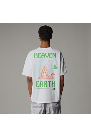 The North Face M Haven N Earth Ss Tee Graphic - Ap Erkek T-shirt-31539 Beyaz