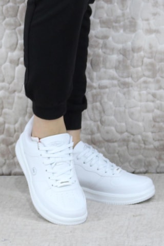 Fort Wks 2542 Hafif Rahat Sneaker Unisex Spor Ayakkabı Beyaz