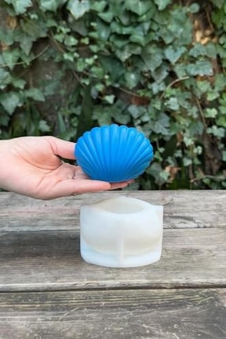 Büyük Deniz Kabuğu 3d Mum Kalıbı Silikon