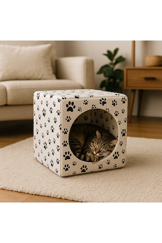 3 Fonksiyonlu Kedi Evi
