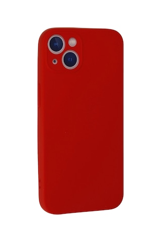 Newface - 535 - iPhone Uyumlu 13 Mini Kılıf Nano İçi Kadife Silikon - Csmo-tex - - Kırmızı