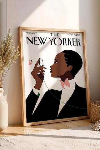 The New Yorker Çerçeveli Tablo February 12 2018 - New York Bakışı Tablosu
