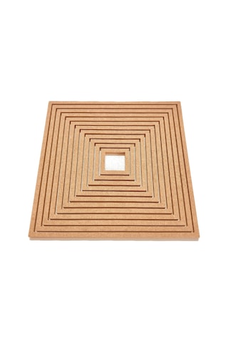 12'li Kare Ham Mdf, 8mm Kalınlık, 30 Cm Kasnak, Boyanabilir Vidasız Kasnak, Makrome Halkası