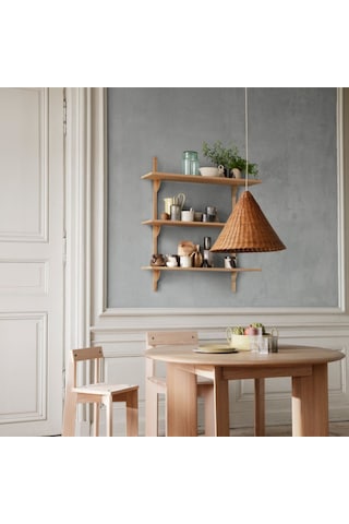 Rattan Avize Sarkıt: Colomb 35cm Kahve Krem