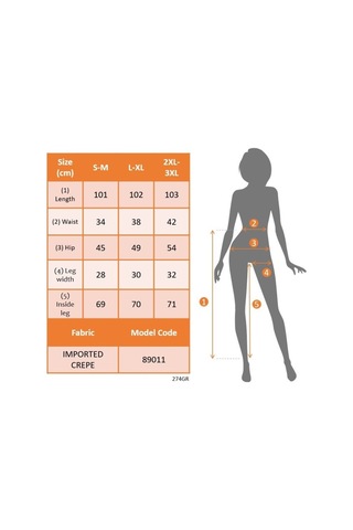 Simala Kadın Yüksek Bel Nervurlu Ithal Krep Pantolon Siyah