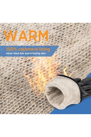 Erkekler İçin Hakiki Koyun Derisi Deri Eldivenler, Sürüş İçin Kaşmir Astarlı Diğer