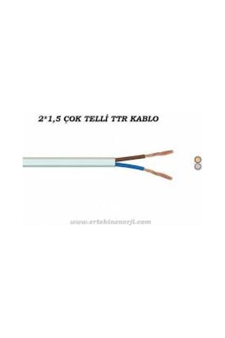 Çarkıt - Cmk Cable 2X1,5 Ttr Çok Telli Kablo Tam Kesit %100 Bakır