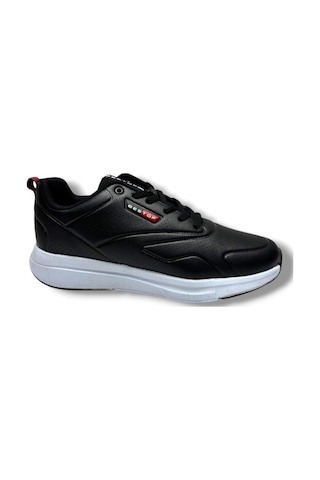 Best Of 129-26 Cilt Deri Anatomik Erkek Sneaker Siyah Beyaz Siyah