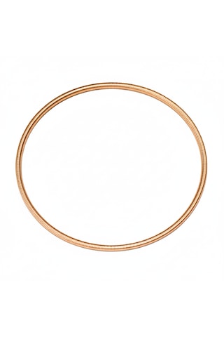 Ajda 925 Ayar Gümüş Bilezik Rose Kaplama Tırtık Rose Gold