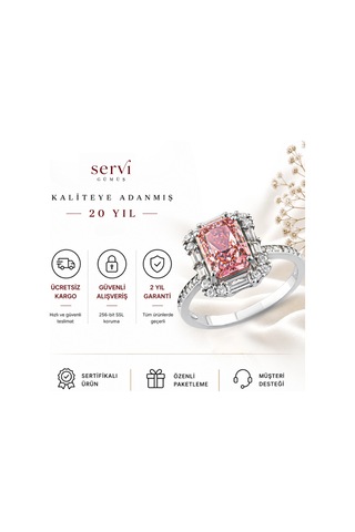 Servi 925 Ayar Gümüş Luxe Glow Yüzük-5