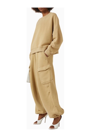 Represent Initial Cargo Sweatpants, Pamuklu Fleece Ve Çok Cepli Lüks Rahatlık Açık Kahverengi