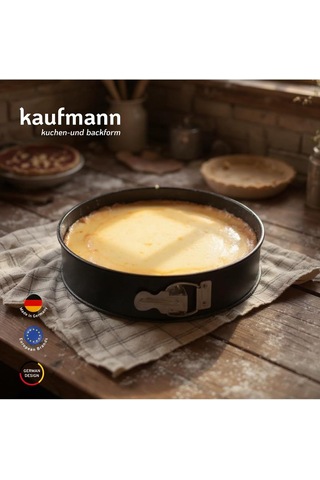 Düz Taban Kelepçeli Kek Kalıbı 28 Cm Siyah Diğer