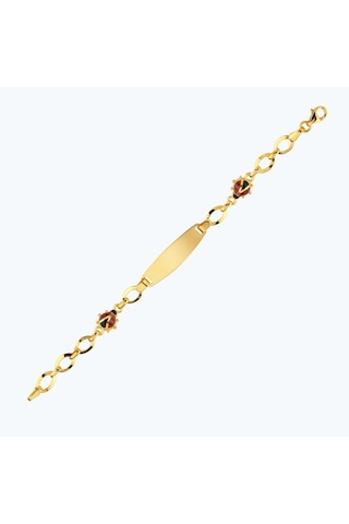 Altınbaş 22 Ayar Altın Çocuk Uğur Böceği Künye Bjrbl0026-25925 Renkli