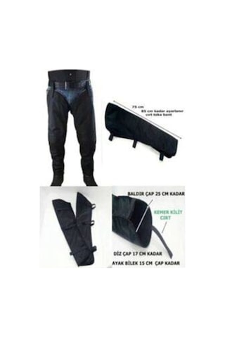 Yclshop Motosiklet Pantolon Üstü Su Geçirmez Askılı Pantolon